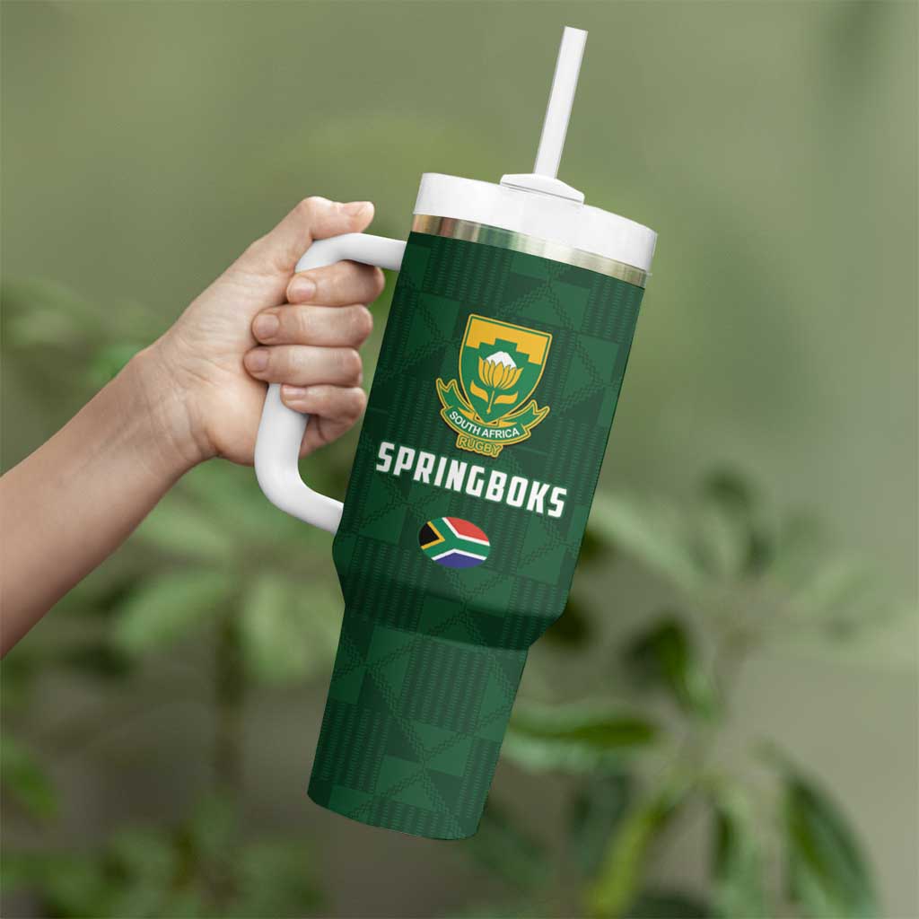 South Africa Australia Rugby Tumbler With Handle Springboks Wallabies Together - Wonder Print Shop