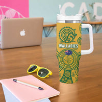 South Africa Australia Rugby Tumbler With Handle Springboks Wallabies Together - Wonder Print Shop