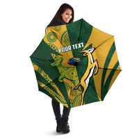 South Africa Australia Rugby Custom Umbrella Springboks Wallabies Together - Wonder Print Shop