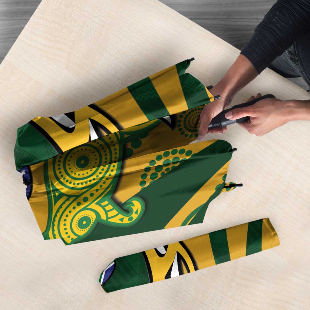 South Africa Australia Rugby Custom Umbrella Springboks Wallabies Together - Wonder Print Shop