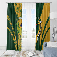 South Africa Australia Rugby Custom Window Curtain Springboks Wallabies Together - Wonder Print Shop
