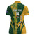 South Africa Australia Rugby Custom Women Polo Shirt Springboks Wallabies Together - Wonder Print Shop