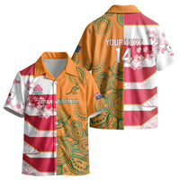Australia and Japan Rugby Custom Kid Hawaiian Shirt Wallabies Brave Blossoms Together