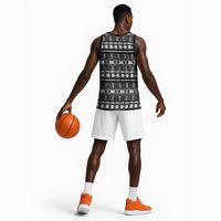 Pano De Terra Motifs Cabo Verde Basketball Jersey Black Color