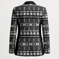 Pano De Terra Motifs Cabo Verde Blazer Black Color