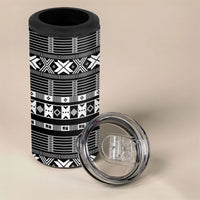 Pano De Terra Motifs Cabo Verde 4 in 1 Can Cooler Tumbler Black Color
