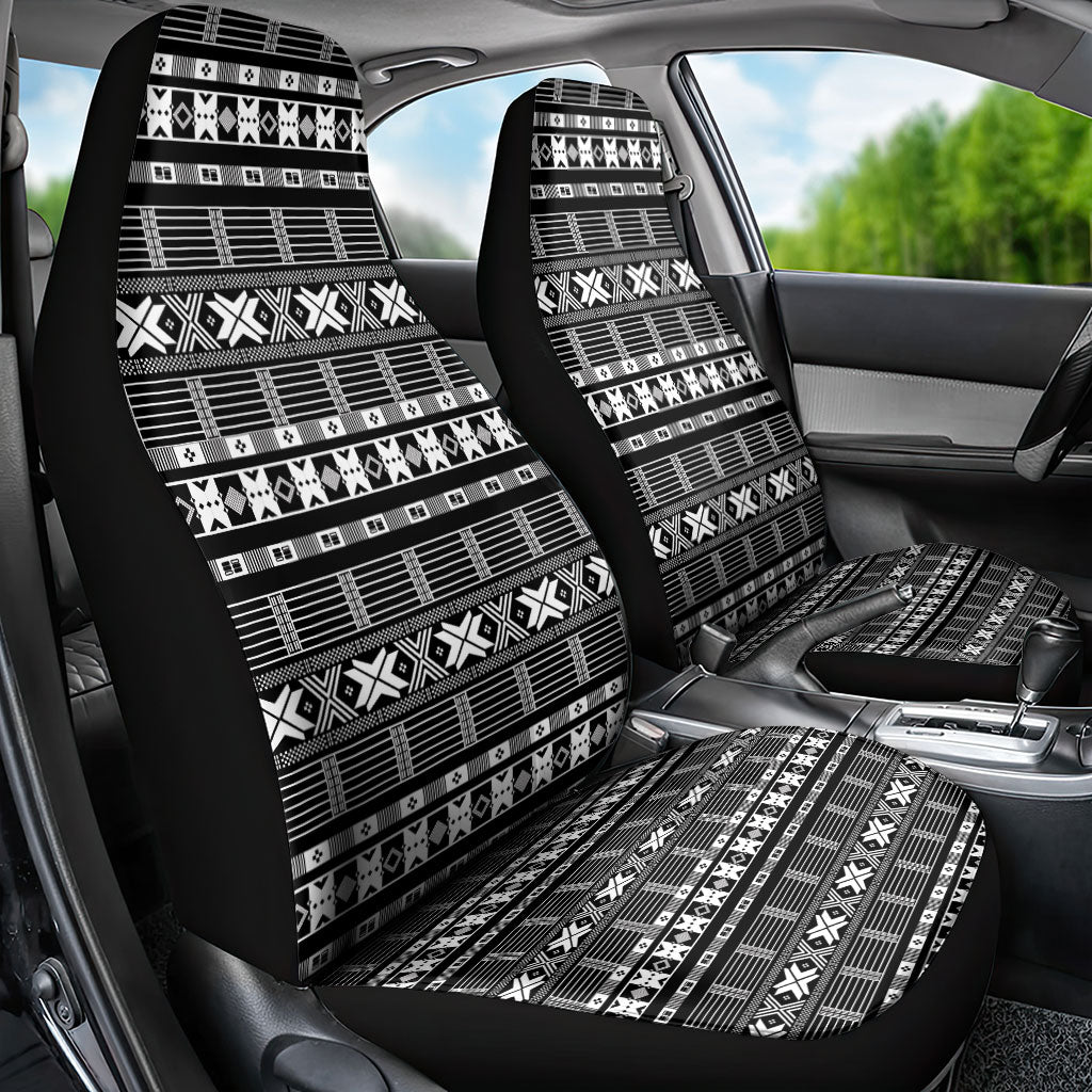 Pano De Terra Motifs Cabo Verde Car Seat Cover Black Color