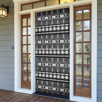 Pano De Terra Motifs Cabo Verde Door Cover Black Color
