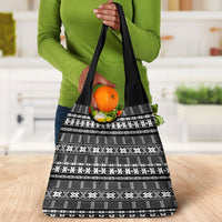 Pano De Terra Motifs Cabo Verde Grocery Bag Black Color