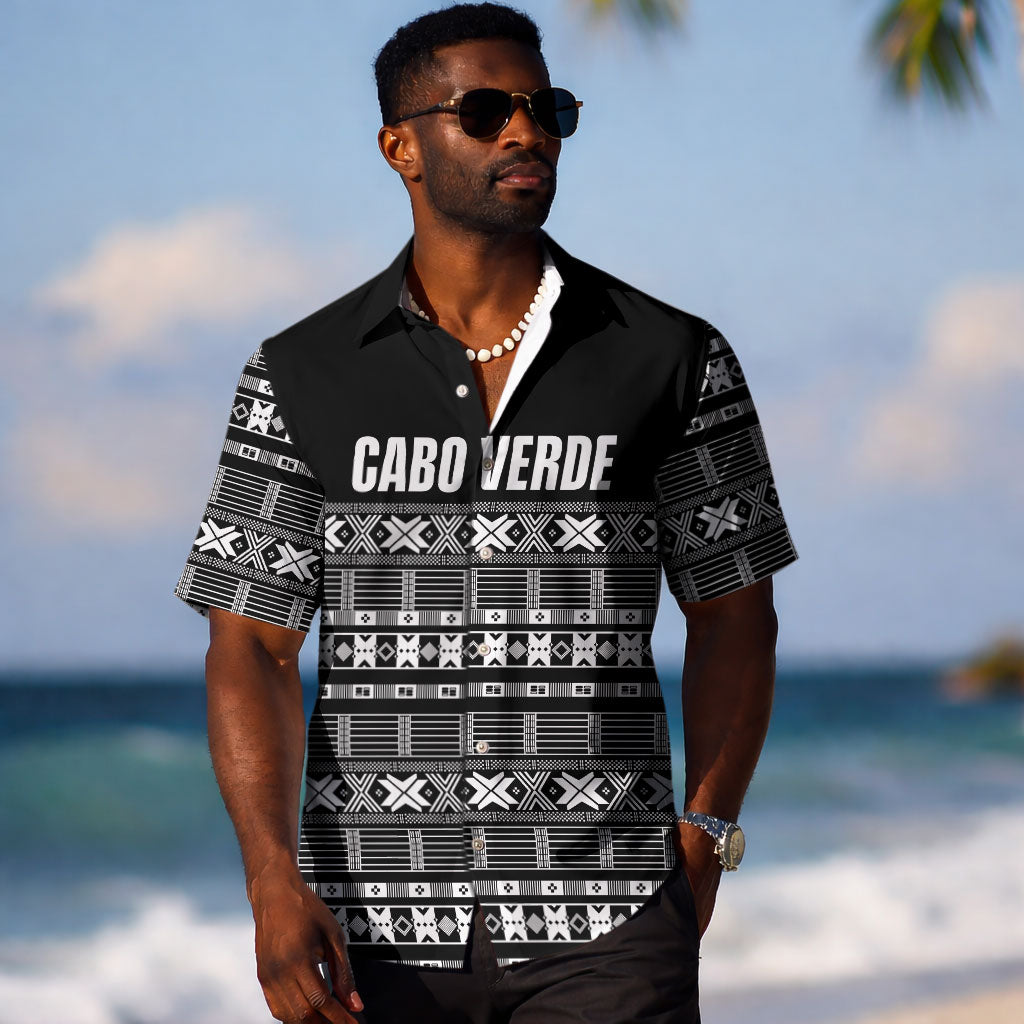 Pano De Terra Motifs Cabo Verde Hawaiian Shirt Black Color