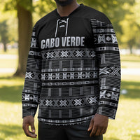 Pano De Terra Motifs Cabo Verde Hockey Jersey Black Color
