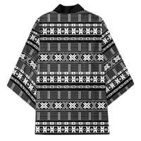 Pano De Terra Motifs Cabo Verde Kimono Black Color
