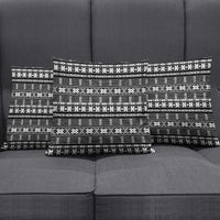 Pano De Terra Motifs Cabo Verde Pillow Cover Black Color