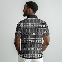 Pano De Terra Motifs Cabo Verde Polo Shirt Black Color