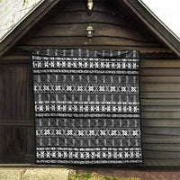 Pano De Terra Motifs Cabo Verde Quilt Black Color