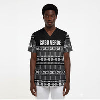 Pano De Terra Motifs Cabo Verde Scrub Top Black Color