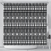 Pano De Terra Motifs Cabo Verde Shower Curtain Black Color