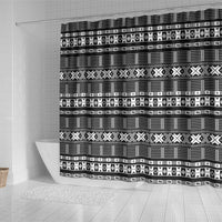 Pano De Terra Motifs Cabo Verde Shower Curtain Black Color