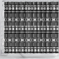 Pano De Terra Motifs Cabo Verde Shower Curtain Black Color