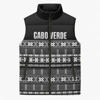 Pano De Terra Motifs Cabo Verde Sleeveless Puffer Jacket Black Color