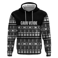 Pano De Terra Motifs Cabo Verde Zip Hoodie Black Color