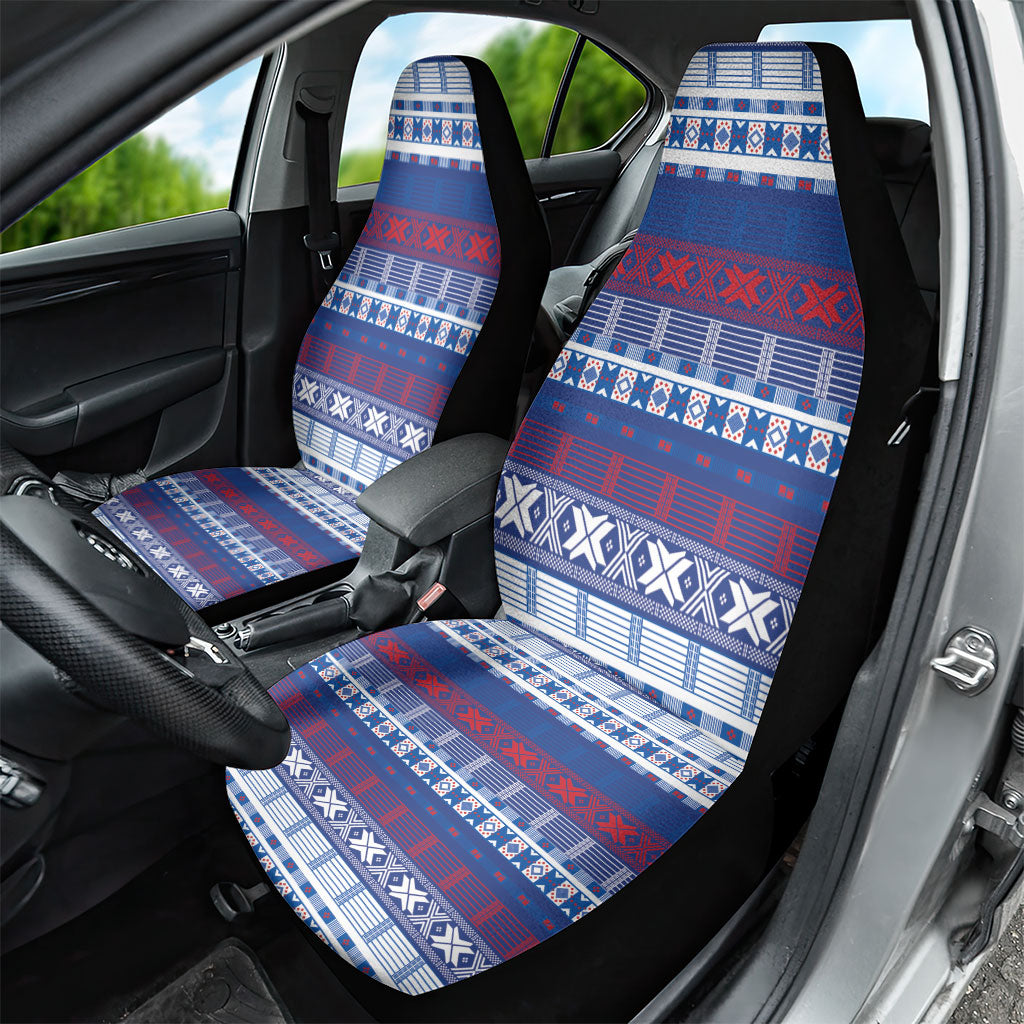 Pano De Terra Motifs Cabo Verde Car Seat Cover Flag Color