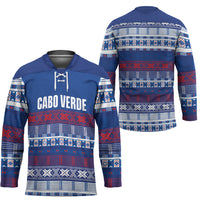 Pano De Terra Motifs Cabo Verde Hockey Jersey Flag Color