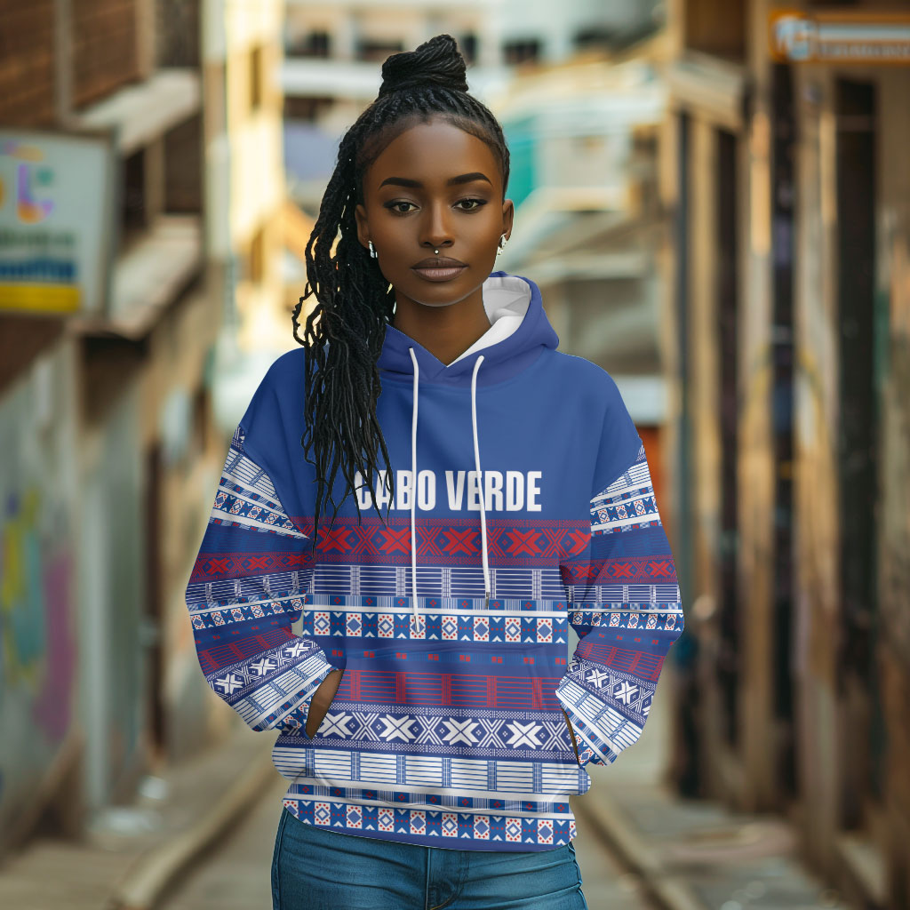 Pano De Terra Motifs Cabo Verde Hoodie Flag Color