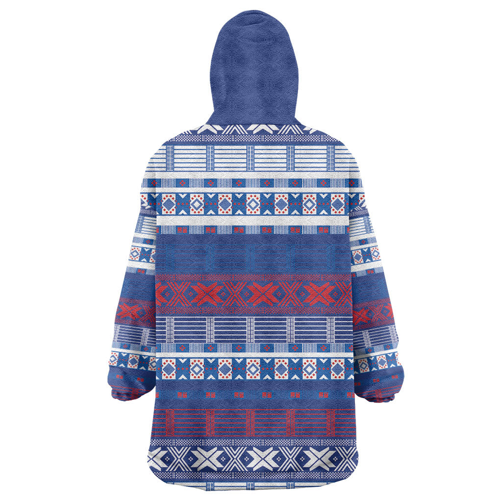 Pano De Terra Motifs Cabo Verde Kid Wearable Blanket Hoodie Flag Color