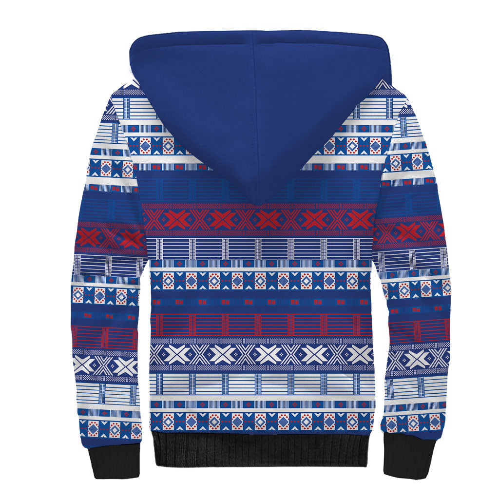 Pano De Terra Motifs Cabo Verde Sherpa Hoodie Flag Color