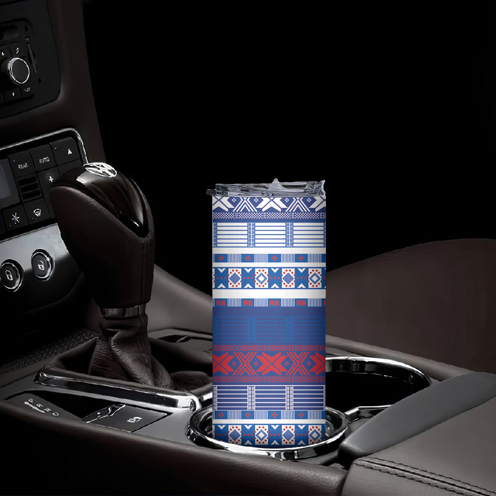 Pano De Terra Motifs Cabo Verde Skinny Tumbler Flag Color