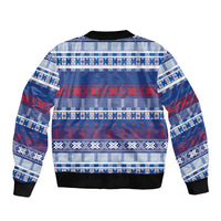 Pano De Terra Motifs Cabo Verde Sleeve Zip Bomber Jacket Flag Color
