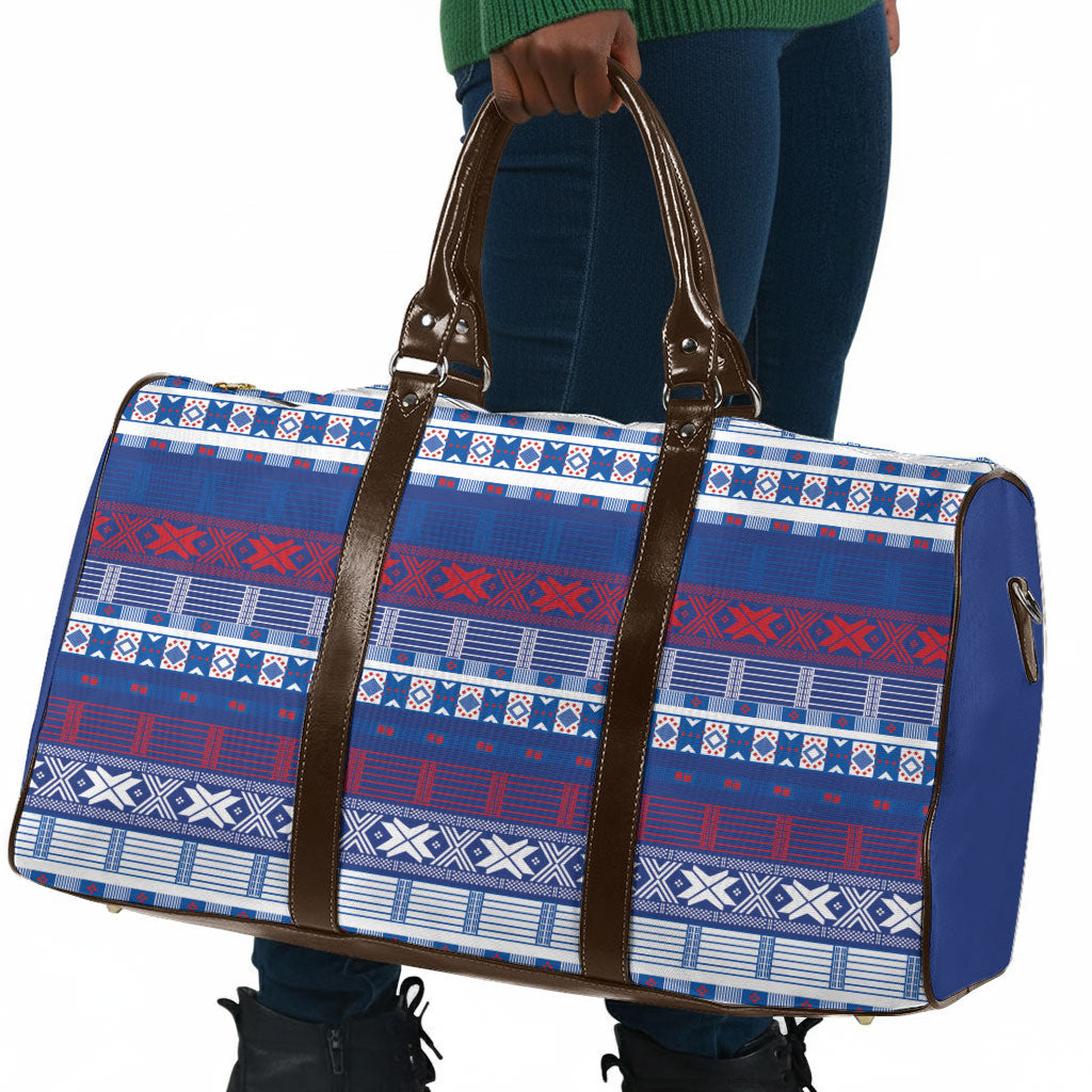 Pano De Terra Motifs Cabo Verde Travel Bag Flag Color