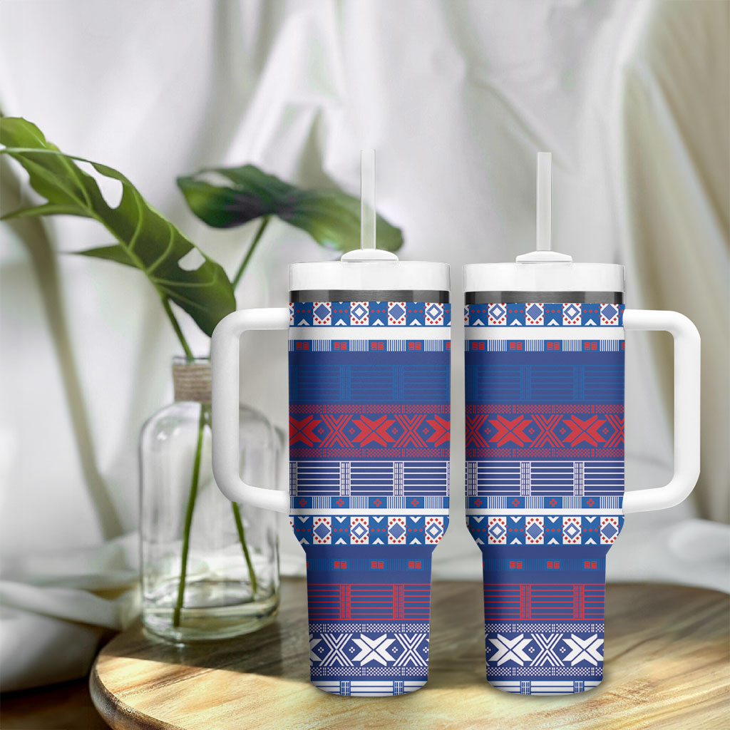 Pano De Terra Motifs Cabo Verde Tumbler With Handle Flag Color