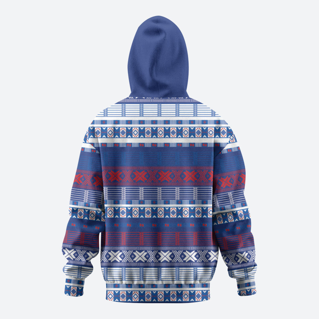 Pano De Terra Motifs Cabo Verde Zip Hoodie Flag Color