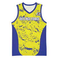 Defence Force Trinidad and Tobago Football Custom Basketball Jersey Go Teteron Boy Grunge Vibe - Wonder Print Shop