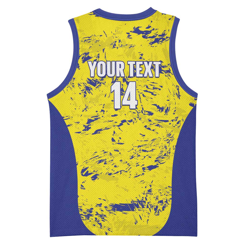 Defence Force Trinidad and Tobago Football Custom Basketball Jersey Go Teteron Boy Grunge Vibe - Wonder Print Shop