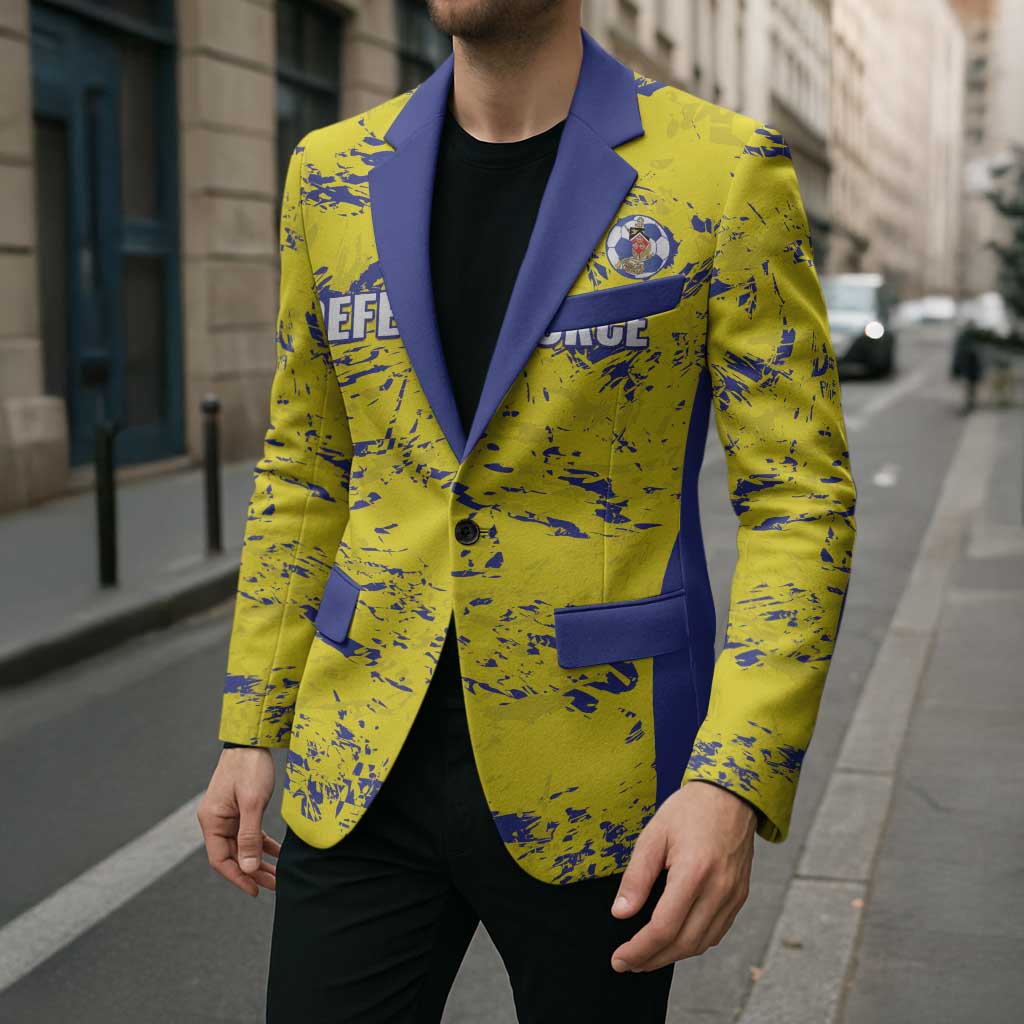 Defence Force Trinidad and Tobago Football Custom Blazer Go Teteron Boy Grunge Vibe - Wonder Print Shop