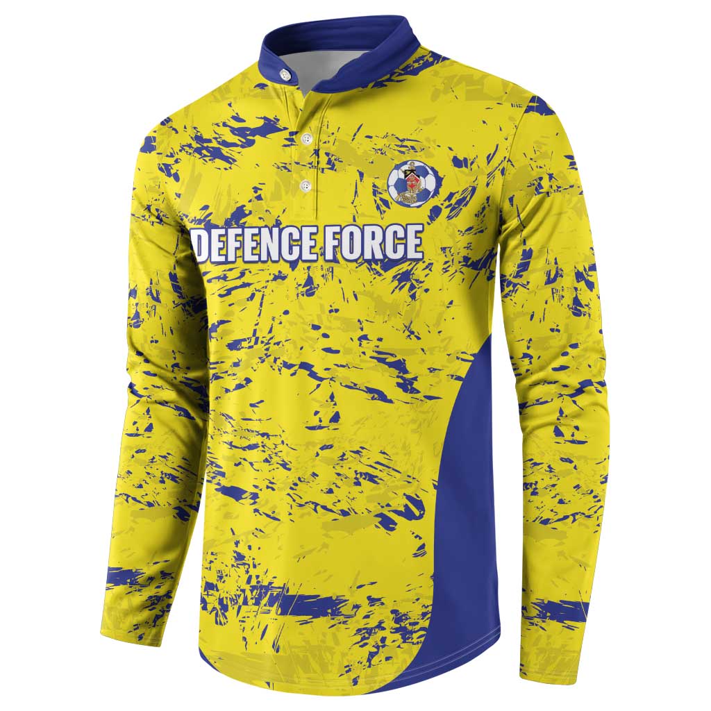Defence Force Trinidad and Tobago Football Custom Button Sweatshirt Go Teteron Boy Grunge Vibe - Wonder Print Shop