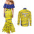 Defence Force Trinidad and Tobago Football Custom Couples Matching Mermaid Dress and Long Sleeve Button Shirt Go Teteron Boy Grunge Vibe - Wonder Print Shop