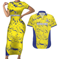 Defence Force Trinidad and Tobago Football Custom Couples Matching Short Sleeve Bodycon Dress and Hawaiian Shirt Go Teteron Boy Grunge Vibe - Wonder Print Shop