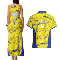 Defence Force Trinidad and Tobago Football Custom Couples Matching Tank Maxi Dress and Hawaiian Shirt Go Teteron Boy Grunge Vibe - Wonder Print Shop