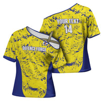 Defence Force Trinidad and Tobago Football Custom Cross Shoulder Shirt Go Teteron Boy Grunge Vibe - Wonder Print Shop