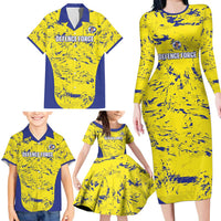 Defence Force Trinidad and Tobago Football Custom Family Matching Long Sleeve Bodycon Dress and Hawaiian Shirt Go Teteron Boy Grunge Vibe - Wonder Print Shop
