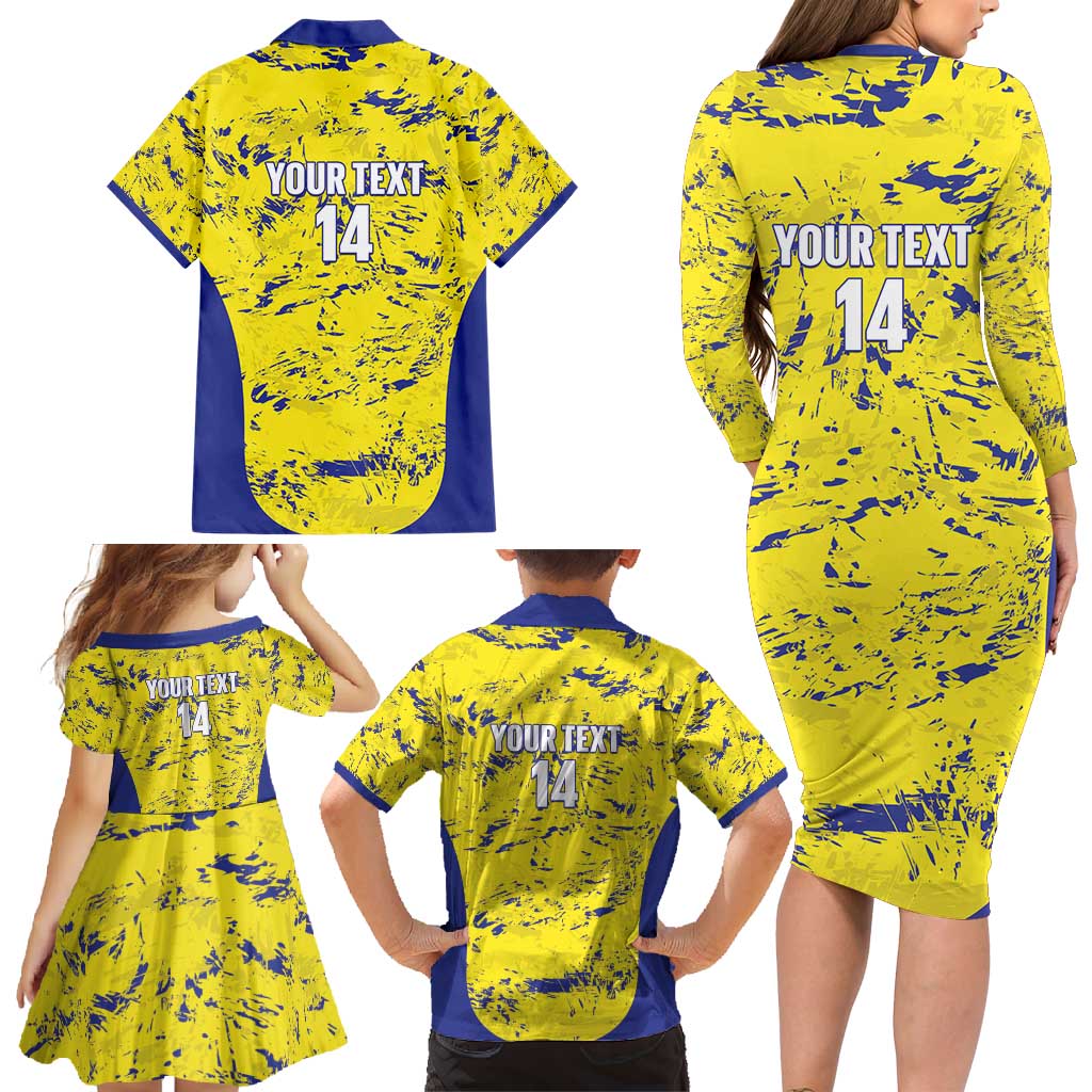 Defence Force Trinidad and Tobago Football Custom Family Matching Long Sleeve Bodycon Dress and Hawaiian Shirt Go Teteron Boy Grunge Vibe - Wonder Print Shop