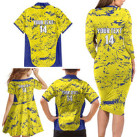 Defence Force Trinidad and Tobago Football Custom Family Matching Long Sleeve Bodycon Dress and Hawaiian Shirt Go Teteron Boy Grunge Vibe - Wonder Print Shop