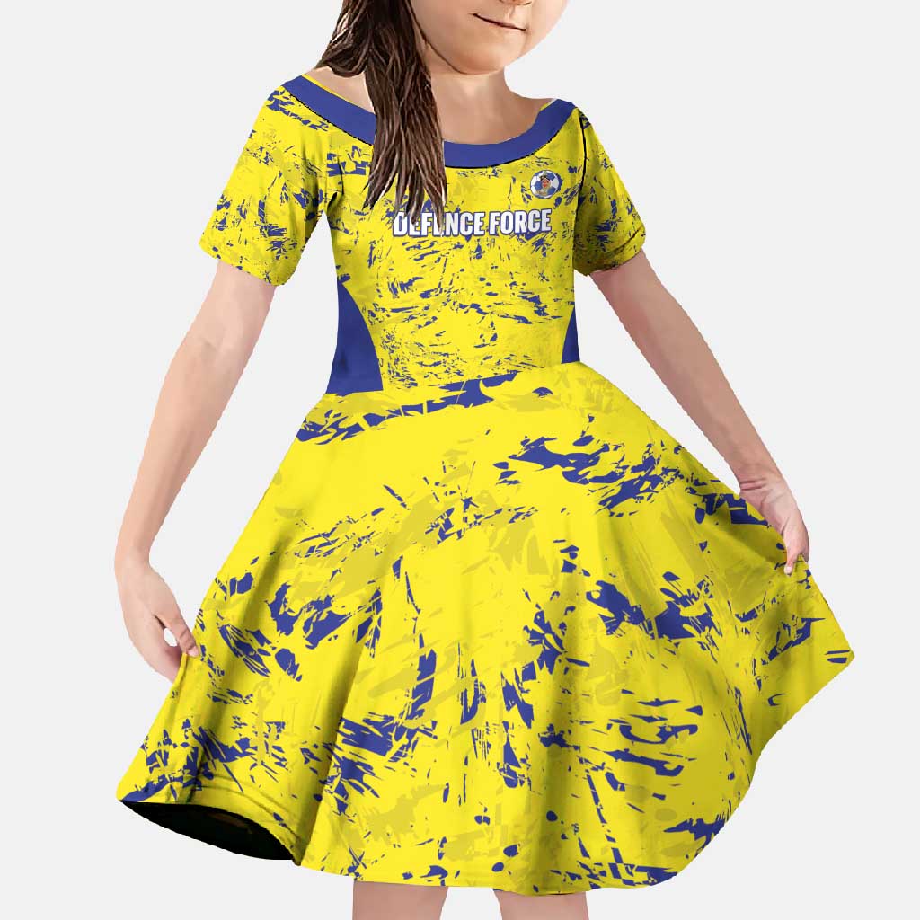 Defence Force Trinidad and Tobago Football Custom Family Matching Mermaid Dress and Hawaiian Shirt Go Teteron Boy Grunge Vibe - Wonder Print Shop