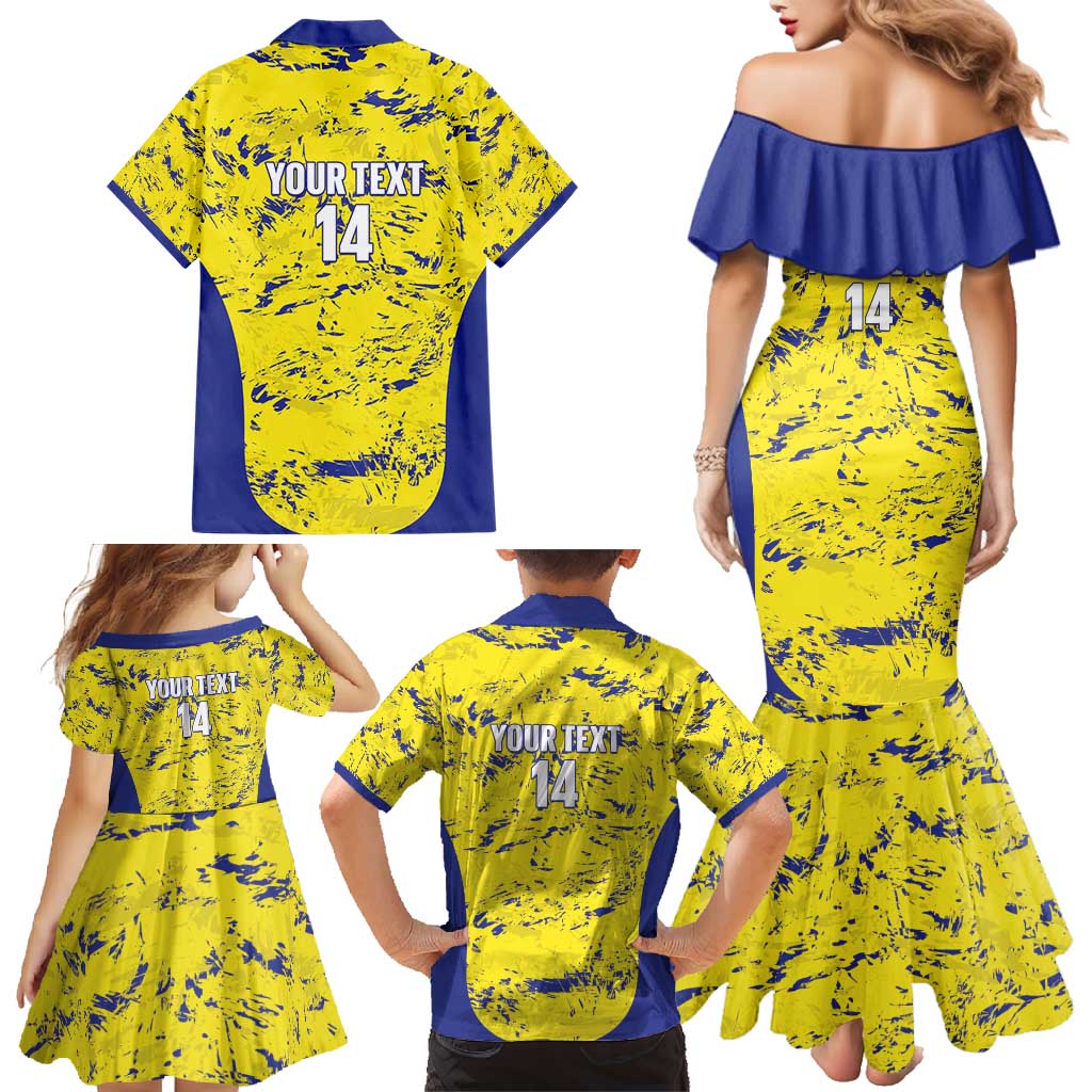 Defence Force Trinidad and Tobago Football Custom Family Matching Mermaid Dress and Hawaiian Shirt Go Teteron Boy Grunge Vibe - Wonder Print Shop