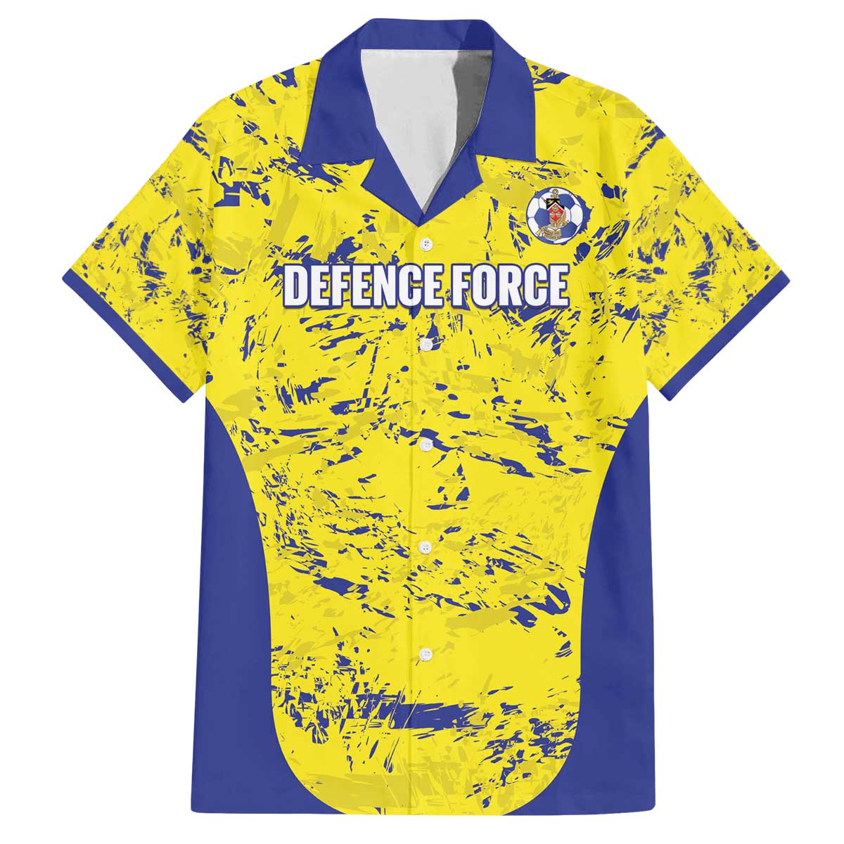 Defence Force Trinidad and Tobago Football Custom Family Matching Off The Shoulder Long Sleeve Dress and Hawaiian Shirt Go Teteron Boy Grunge Vibe - Wonder Print Shop