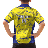 Defence Force Trinidad and Tobago Football Custom Family Matching Off Shoulder Short Dress and Hawaiian Shirt Go Teteron Boy Grunge Vibe - Wonder Print Shop